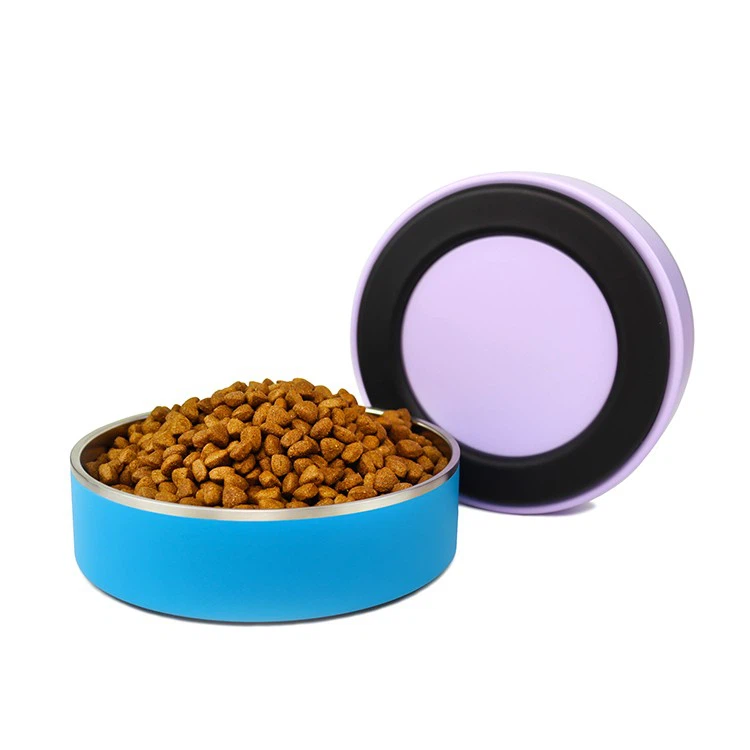 Zdjela za vodu od nehrđajućeg čelika s bez kliznih tihih dna